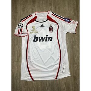Authentic AC Milan #19 NINI 2006-2007 Away UEFA Champions Final Jersey Men LARGE